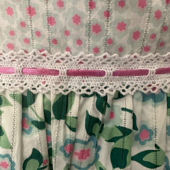 Kenzie Girl NWT Floral Pleated Summer Skirt Ribbon SZ 13 NWT - Picture 4 of 9